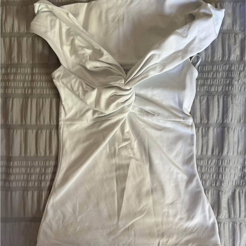Aritzia White Off-Shoulder Top